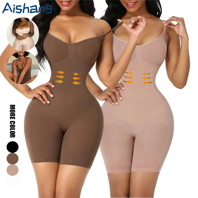 Seamless Bodysuit Compression Open Crotch Shapewear Women Push Up Fajas Colombianas Corset Slimming Butt Lifter Full Body Shaper