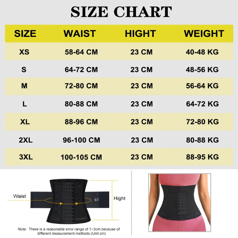 Waist Trainer Body Shaper Tummy Control Slimming Sheath Flat Belly Reductive Shapewear Women Corset Belts