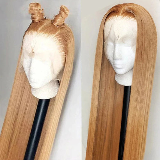 honey blonde straight wig